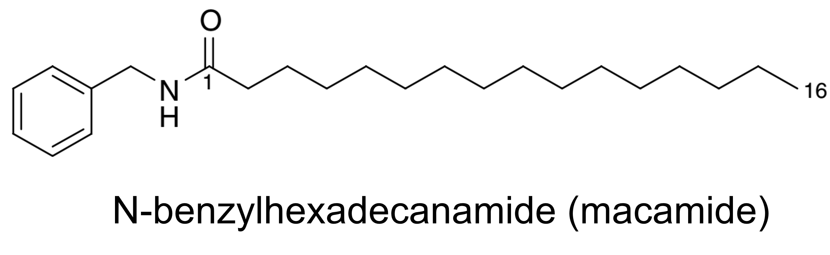 structure chimique des macamides