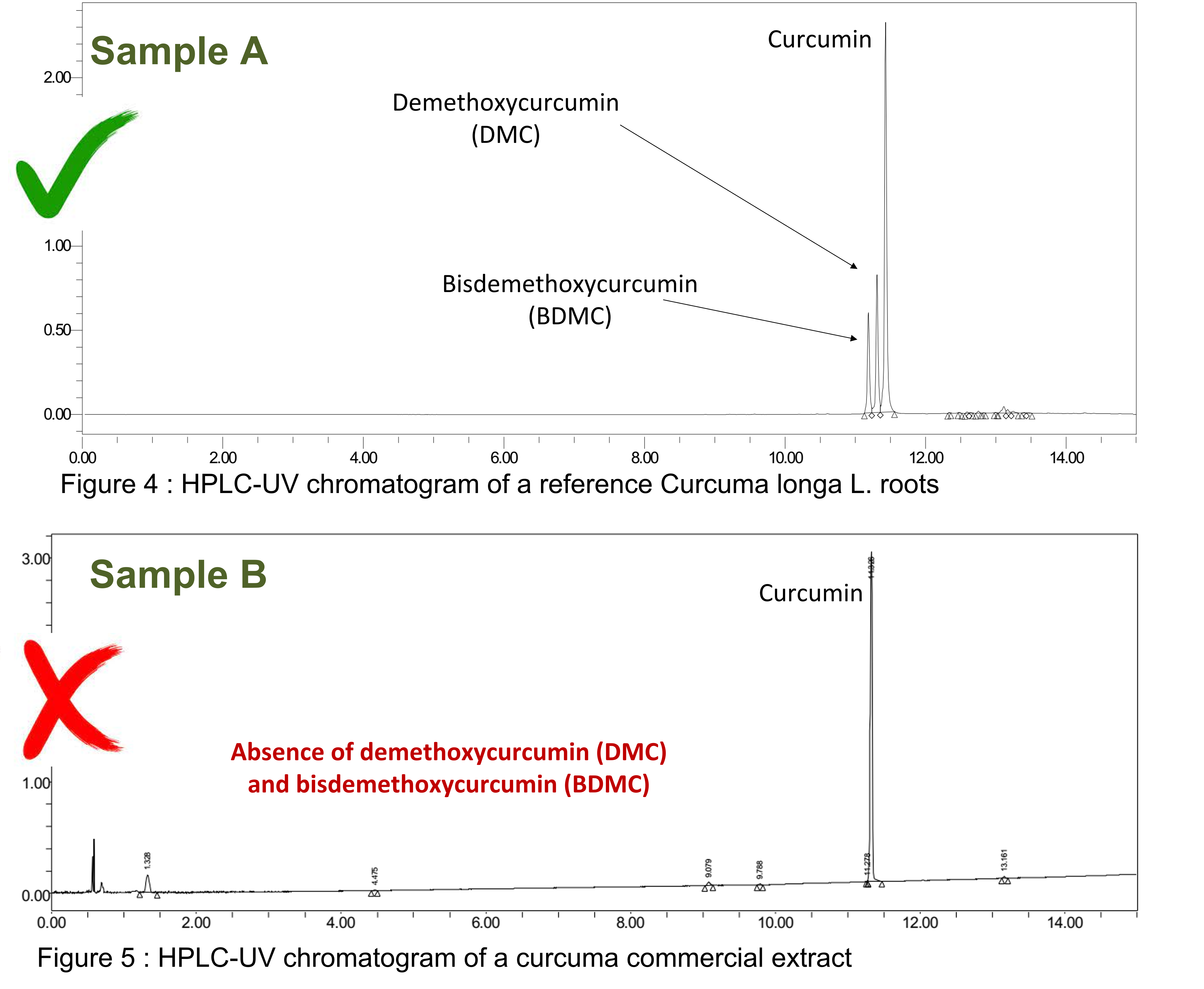 Profil HPLC de curcuma afin de reraliser une identification pertinente